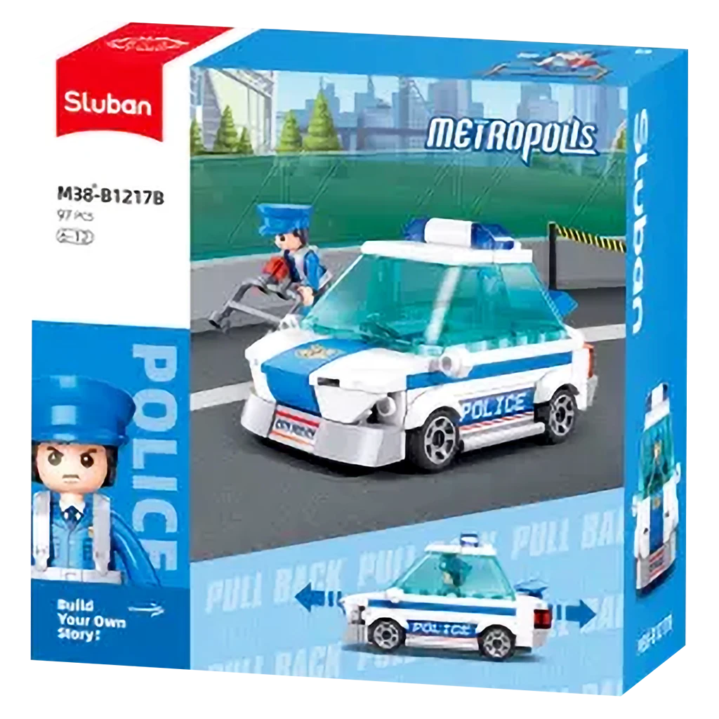 Sluban Police Car Pulling 97 pcs