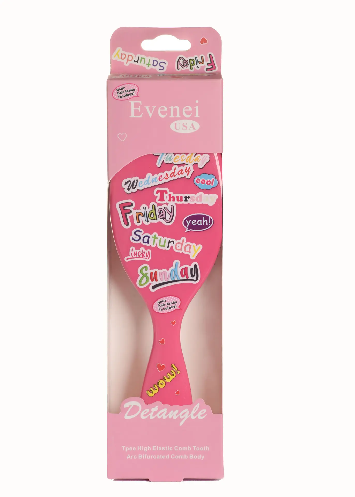 Evenei Detangling Hair Brush Multicolor  8009 - view 3