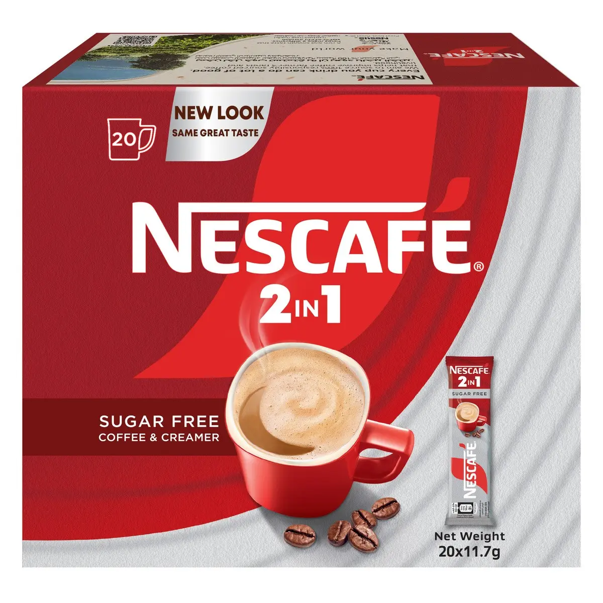 Nescafe 2In1 Classic Coffee Sugar Free 20 pcs 11.7 gm - view 1