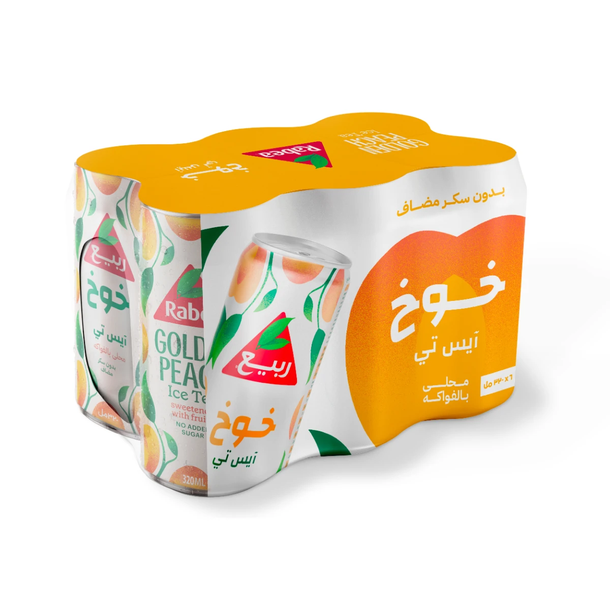 ربيع آيس تي خوخ 6 حبات 320 مل