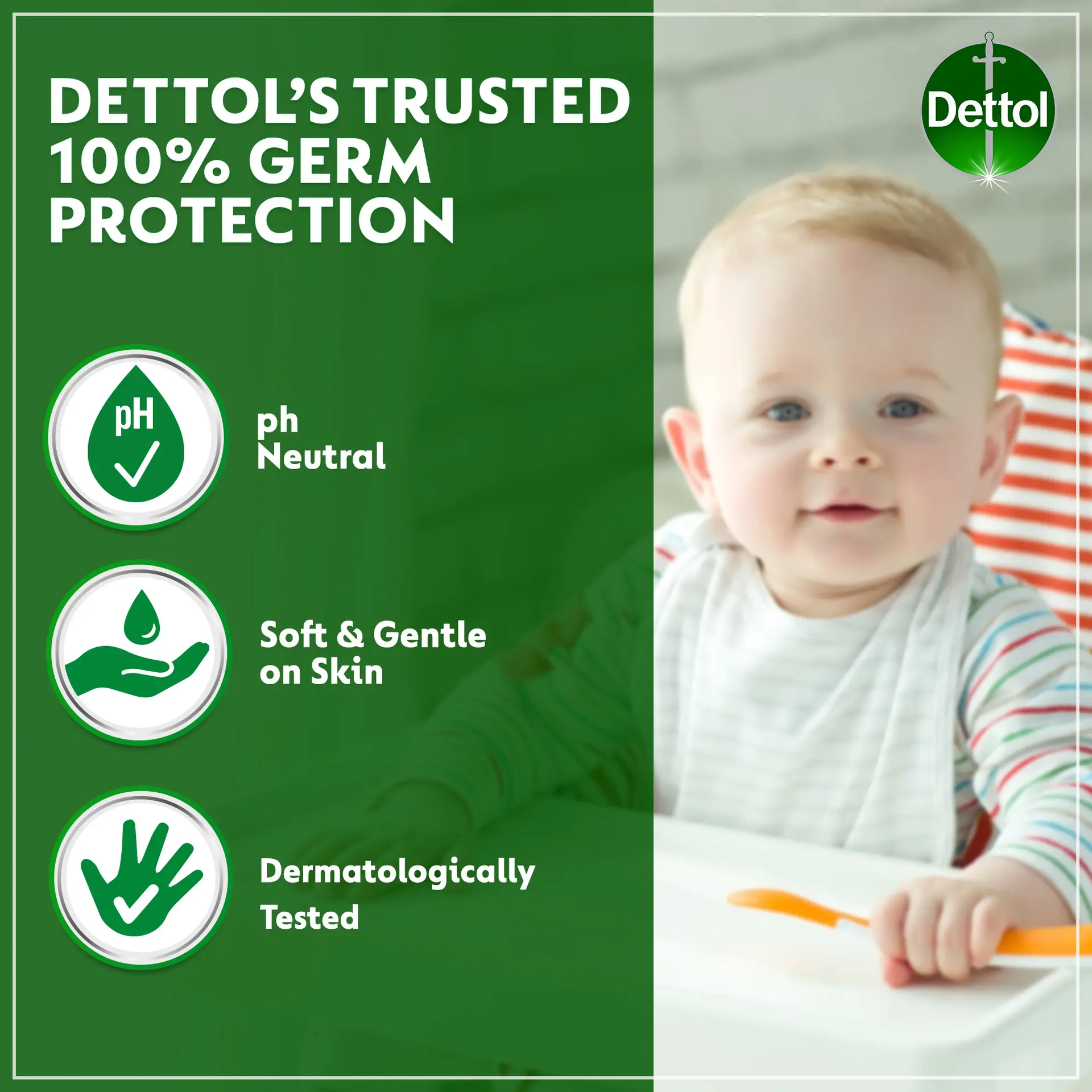 Dettol Fresh Antibacterial Skin Wipes 50 pcs - view 2