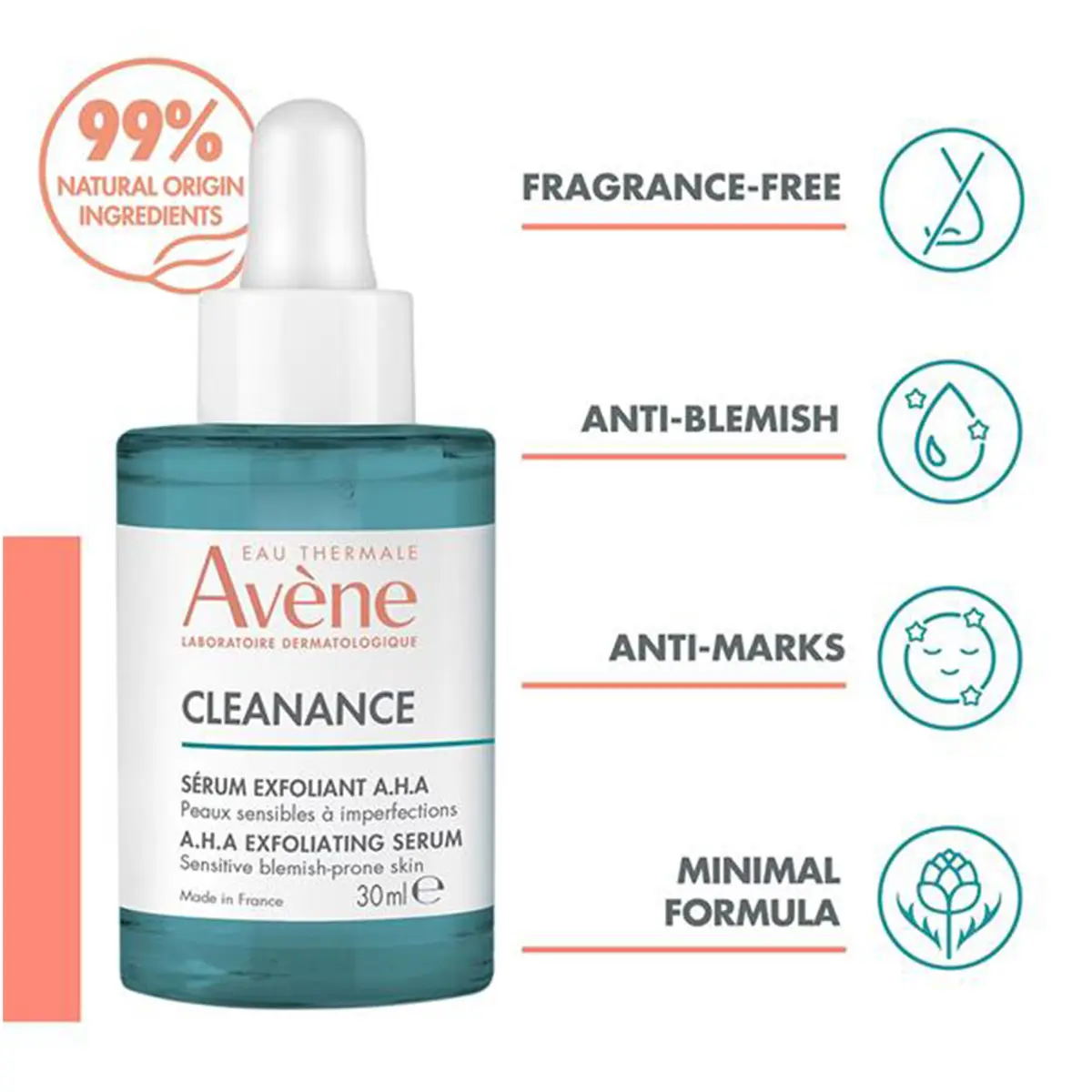 Avene Cleanance A.H.A Exfoliating Serum 30ml - view 4