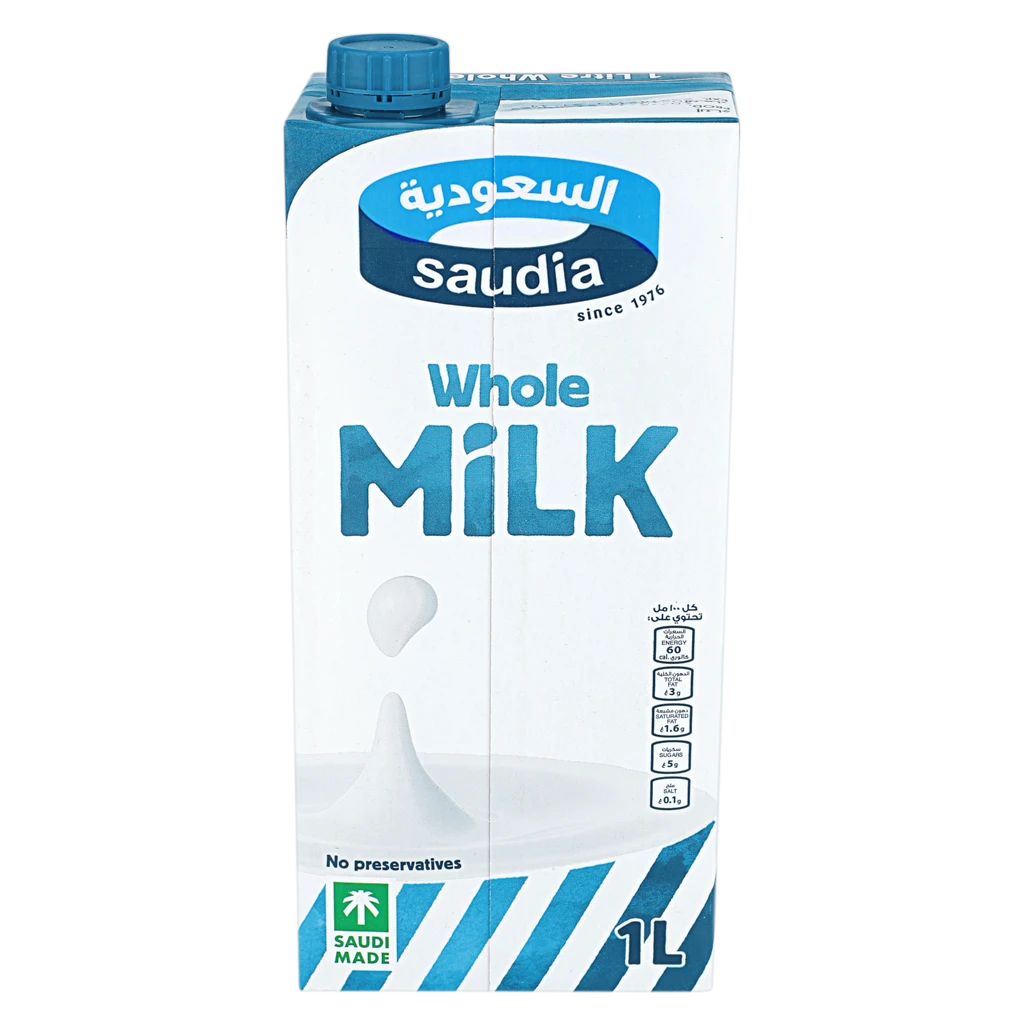 Saudia Full Fat Milk 1 L