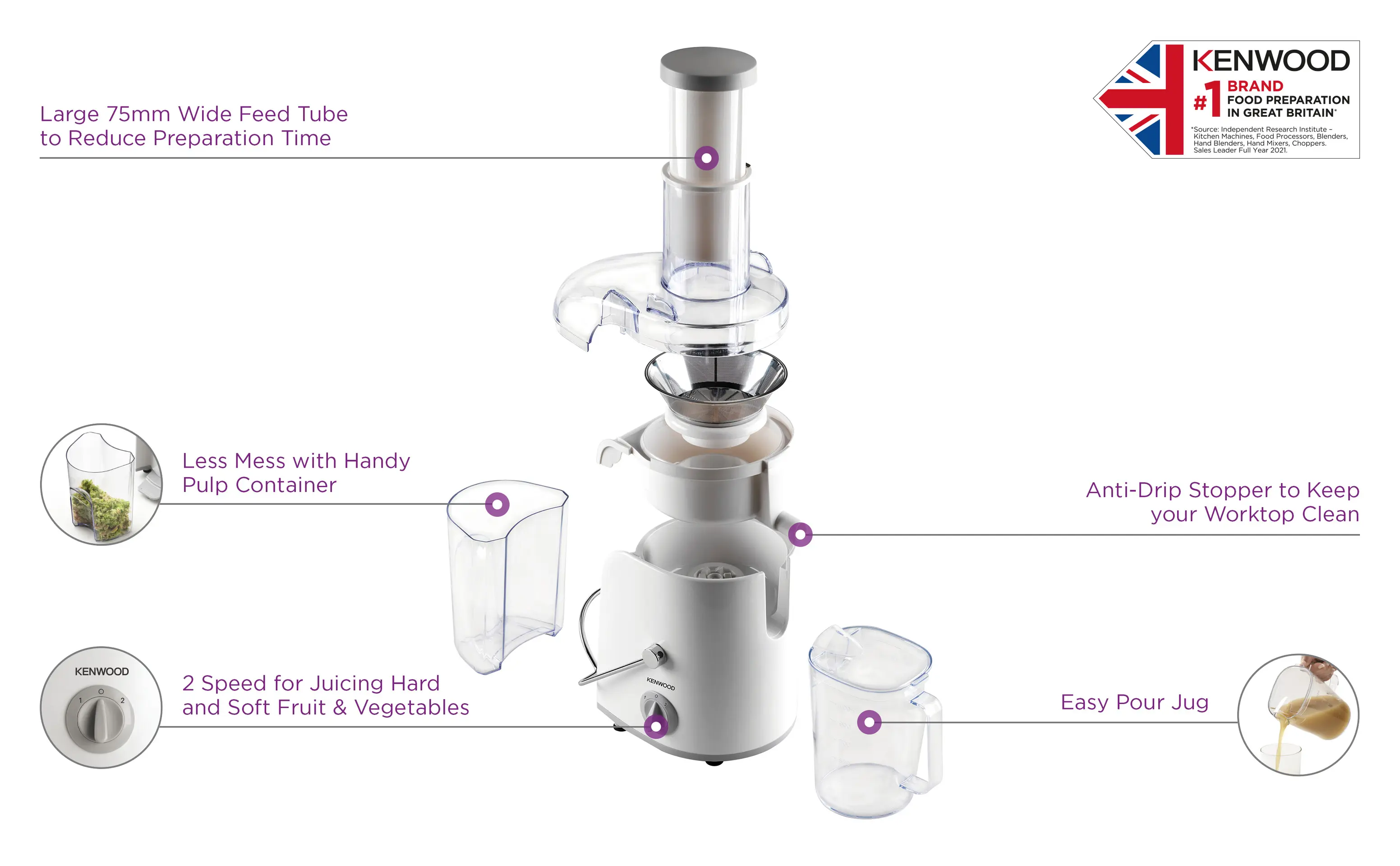 Kenwood Juicer 800 W - view 2
