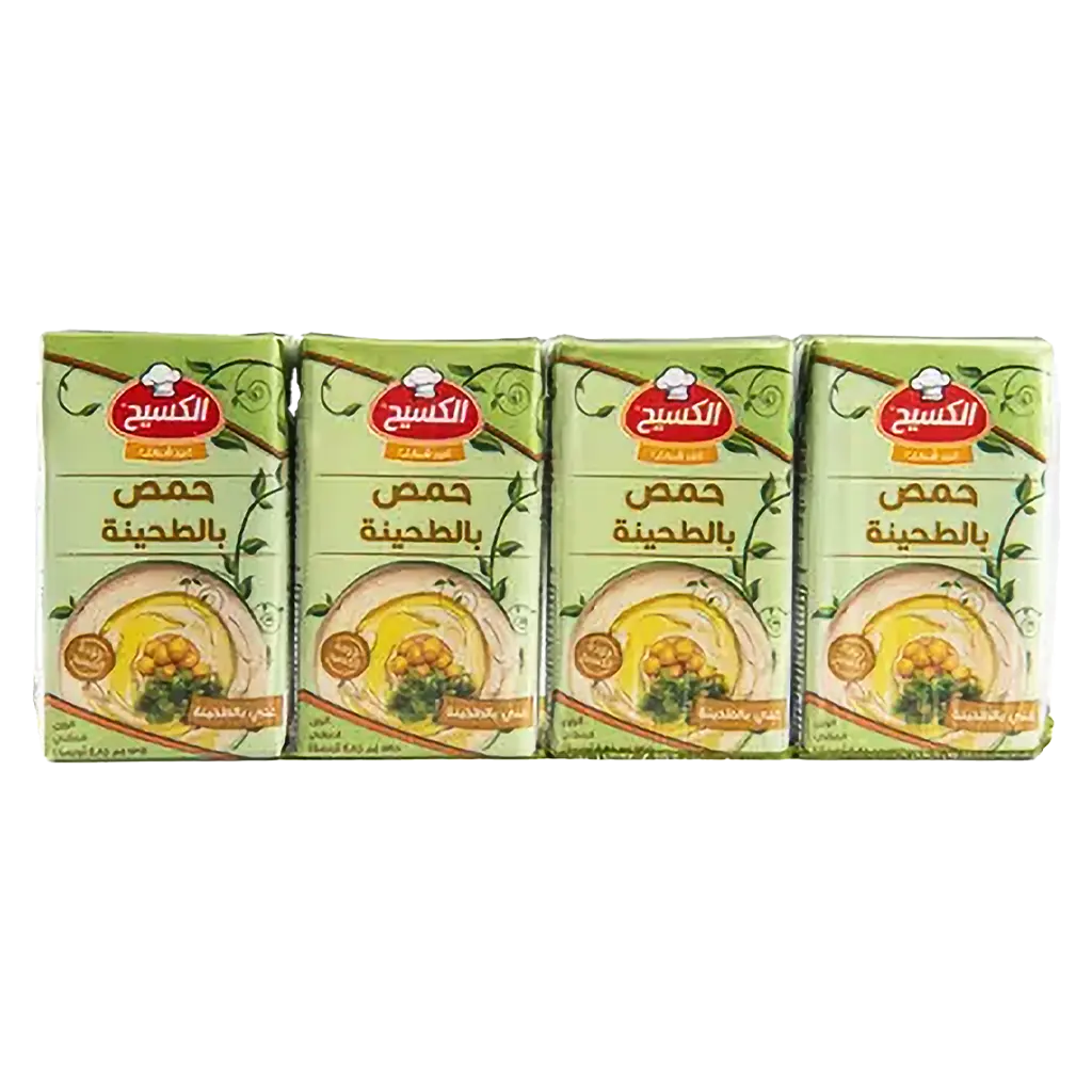 الكسيح حمص بالطحينة مجموعة من 4 حبات 135 جم - view 1