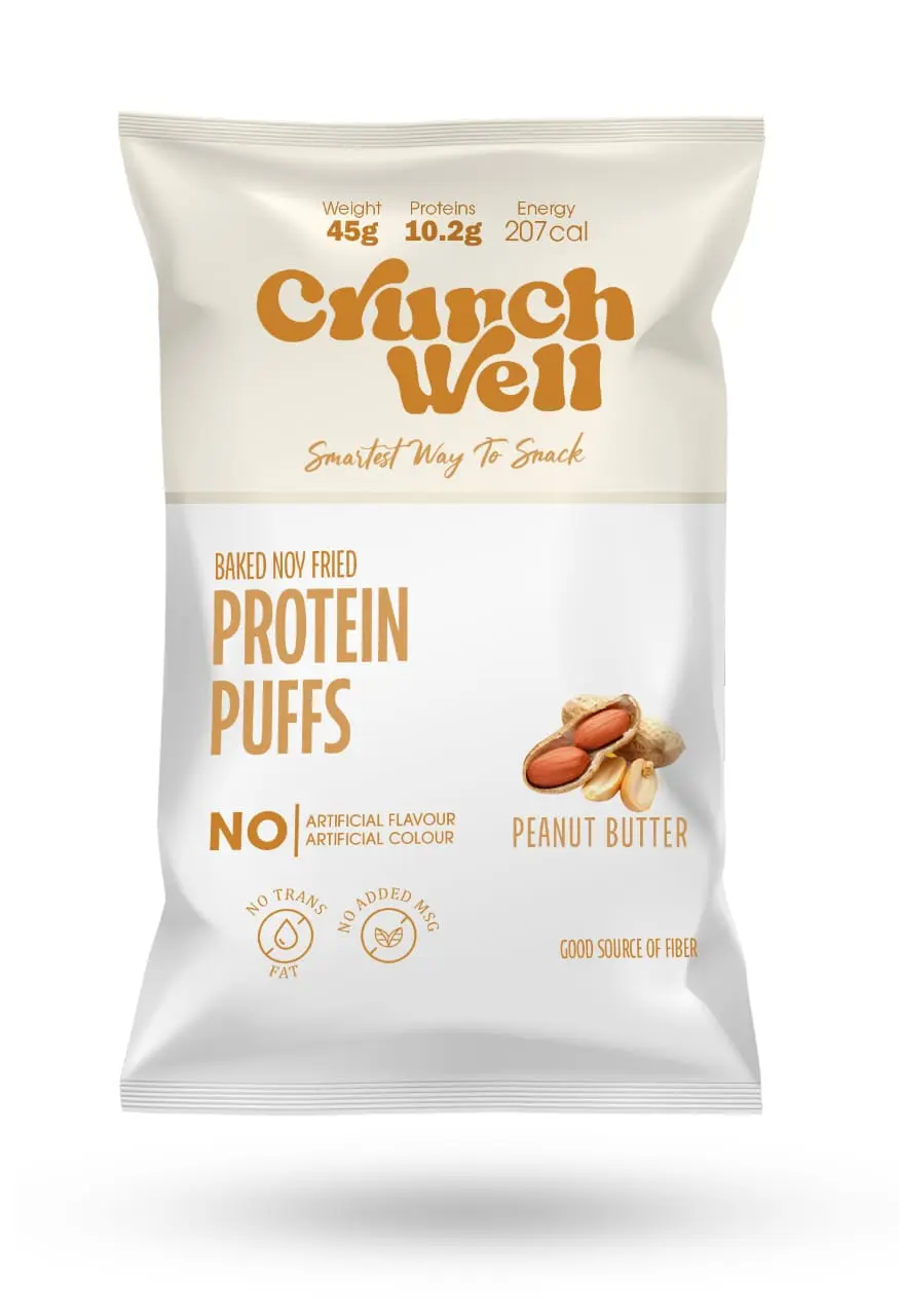 Crunch Well Protein Puff Peanut Butter 45 gm - view 1