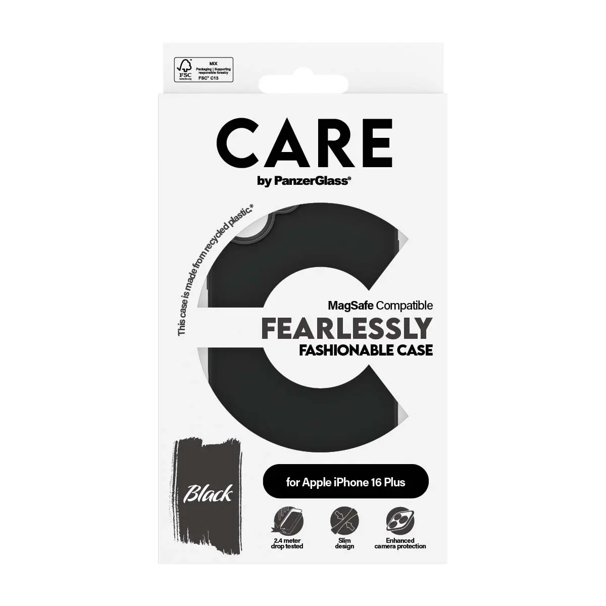 Panzerglass Fashionable Case Black With  Magsafe Iphone 16 Plus - view 4
