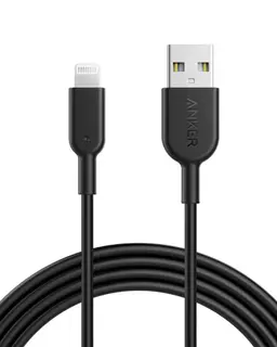 Anker Cable Powerline II USBA to Lightning 3 ft Black