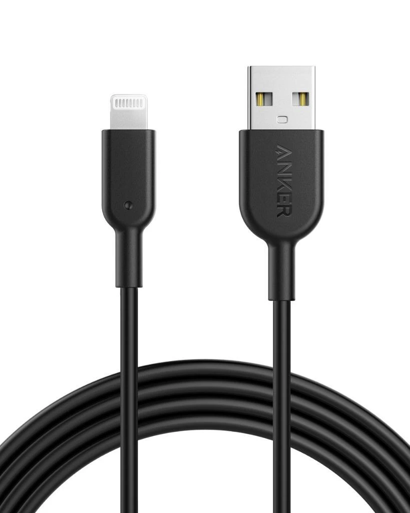 Anker Cable Powerline II USBA to Lightning 3 ft Black