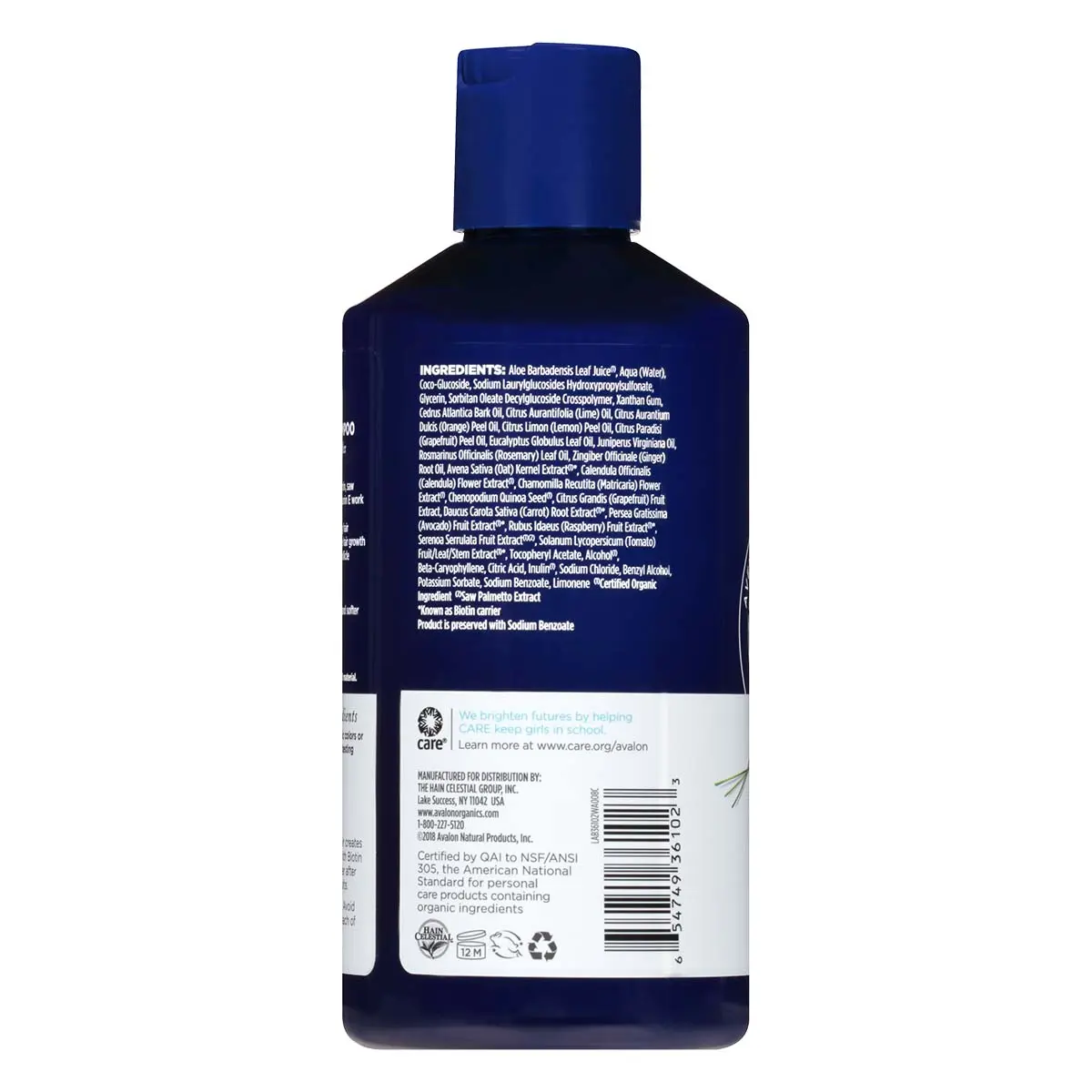 Avalon Organics Biotin B-Complex Shampoo 414 ml - view 2