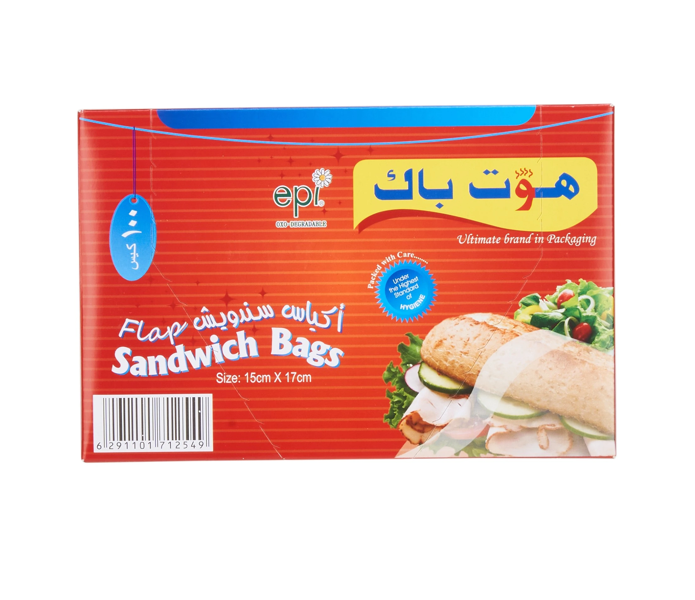 Hotpack Plastic Sandwich Bags 100 pcs