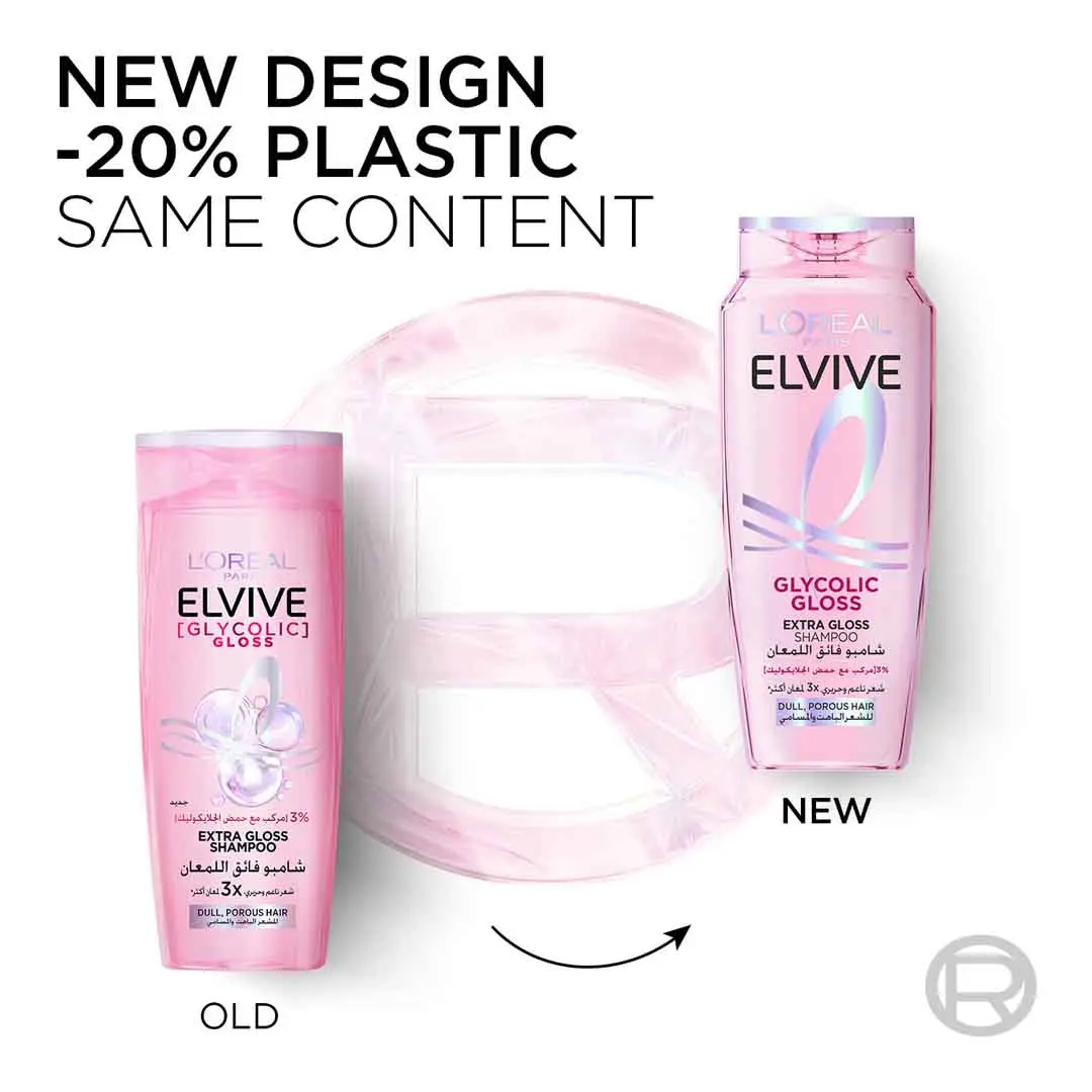 L'Oreal Paris Elvive Glycolic Gloss Shampoo 400 ml - view 4