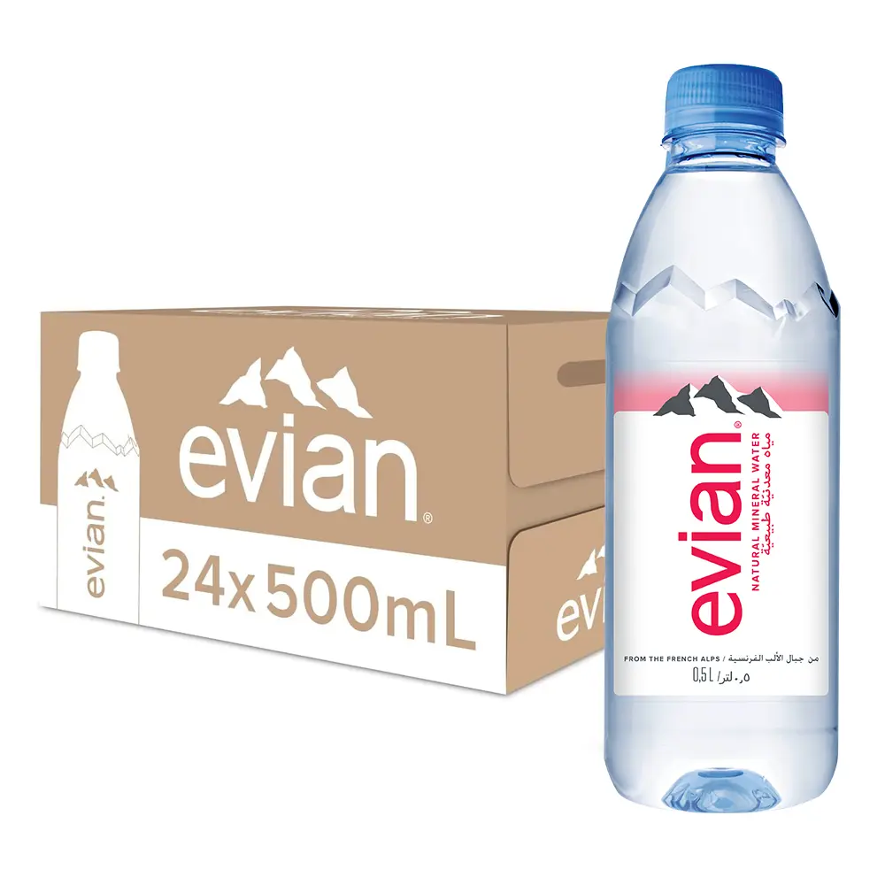 Evian Natural Mineral Water 24 pcs 500 ml - view 1
