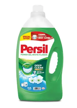 Persil Power Gel Laundry Detergent White Flower 4.8 Ltr Promo