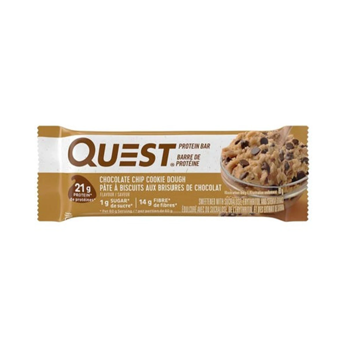 Quest Nutrition Protein Bars Chocolate Chip Cookie Dough 60 gm