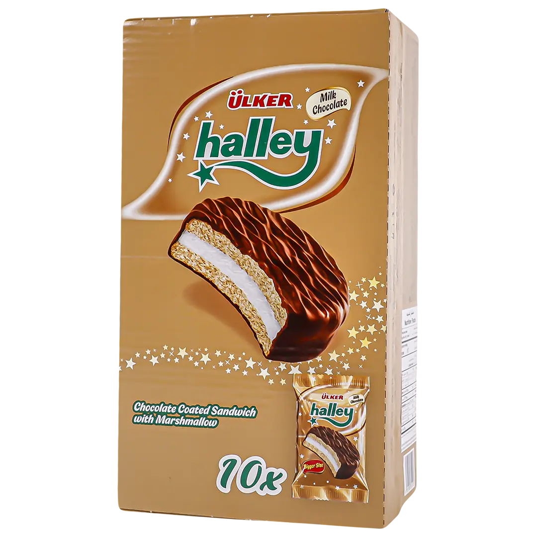 Ulker Halley Chocolate Sandwich With Marshmallow 10 pcs 26 gm - view 1