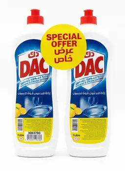 Dac Lemon Dishwash 1L + 1L Free