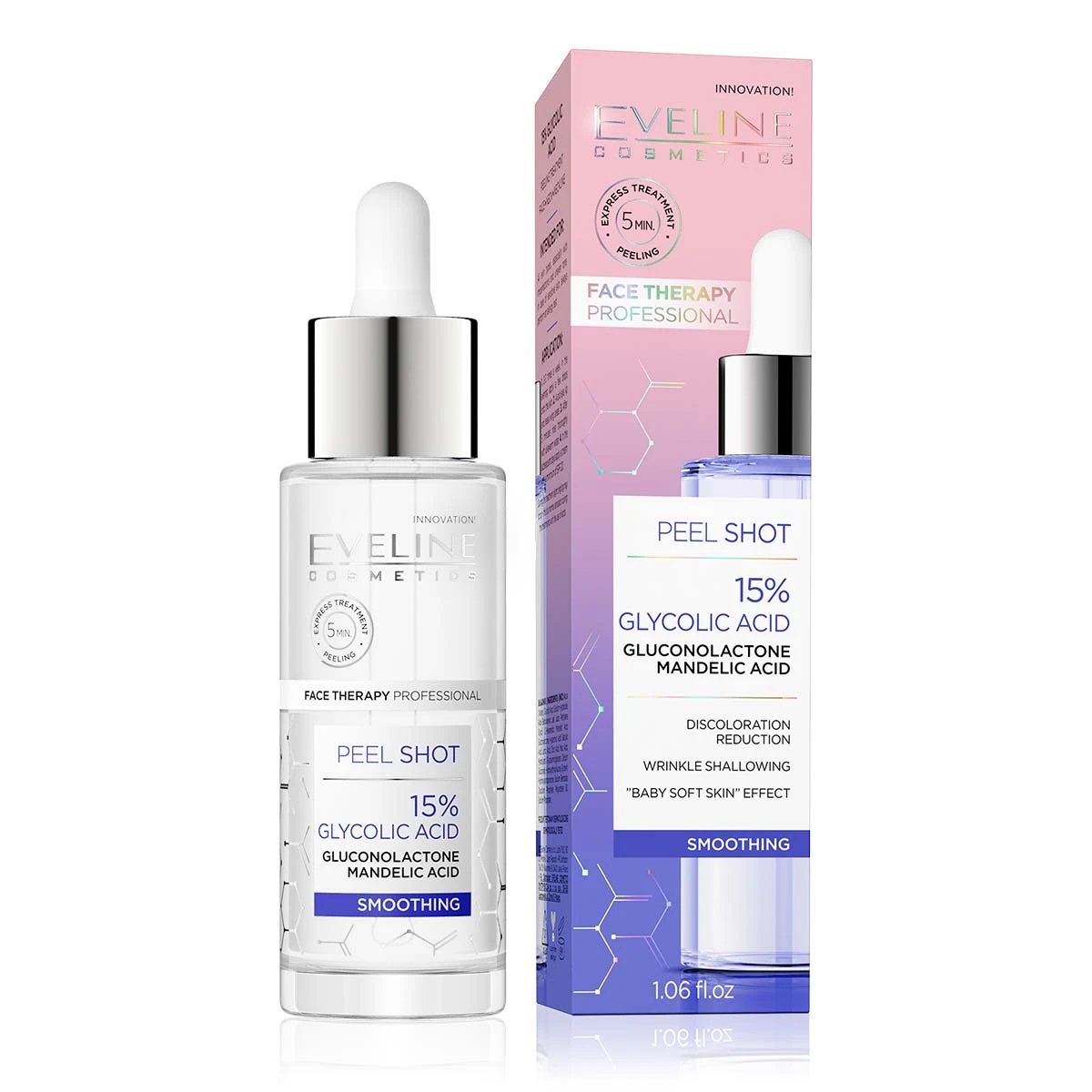 Eveline Serum Shot 15% Glycolic Acid Smoothing 30 ml