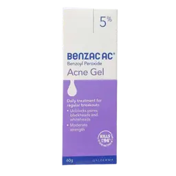 Benzac Ac 5% 60 gm gel