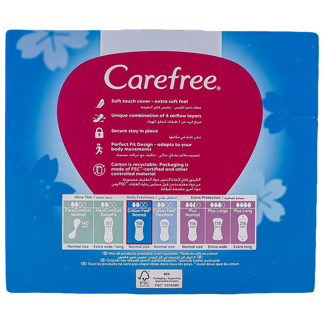Carefree Sanitary Pads Cotton Fresh Scent 76 pads - view 4
