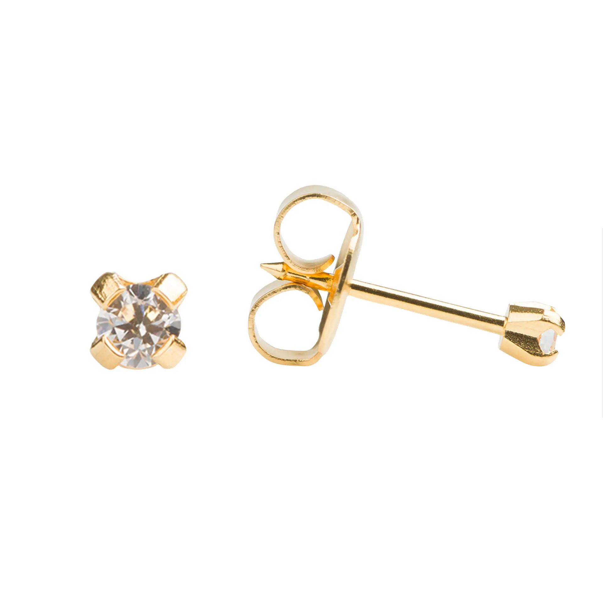 Studex 2mm Cz Tiffany Gold Plated- Ear Piercing Kit - view 3