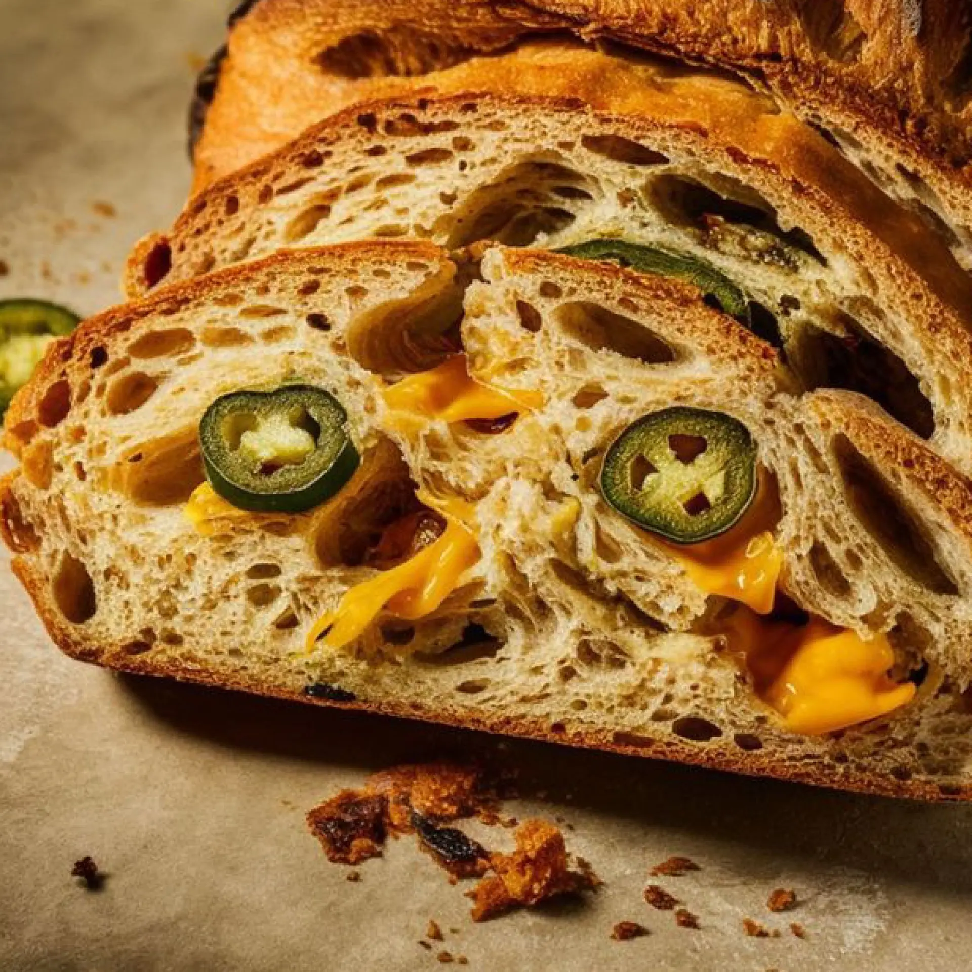 Mekhbaz Sourdough Cheddar and Jalapeno 750 gm - view 6