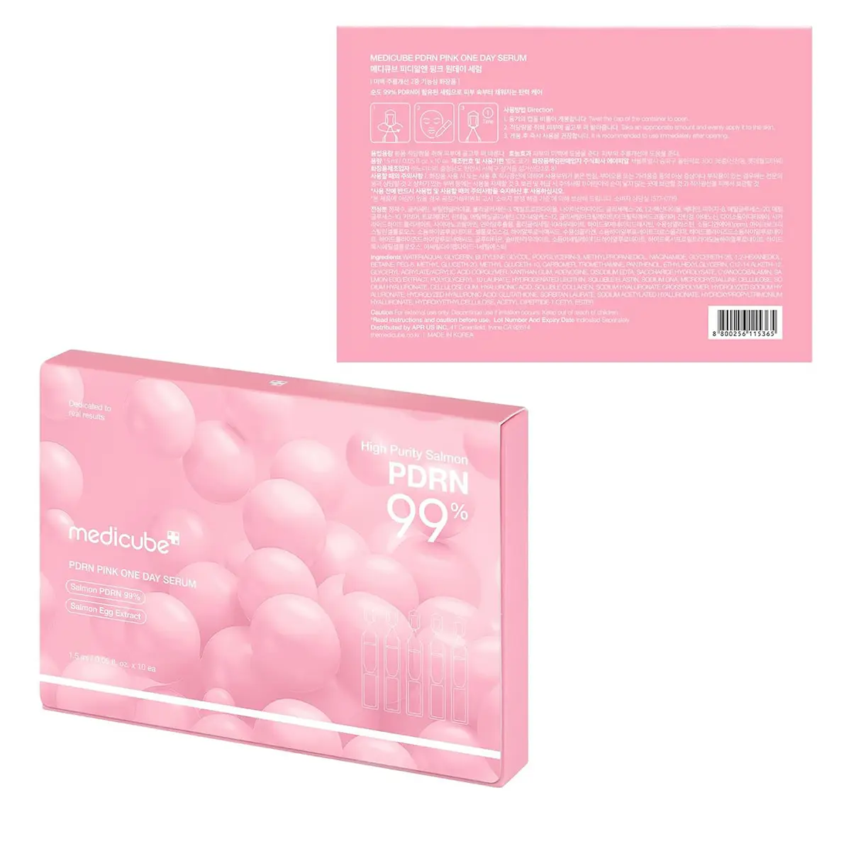Medicube Pdrn Pink One Day Serum Set 1.5ml 10 pcs - view 8