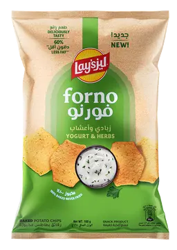 Lay's Forno Potato Chips Yogurt And Herbs Family Pack 160 gm
