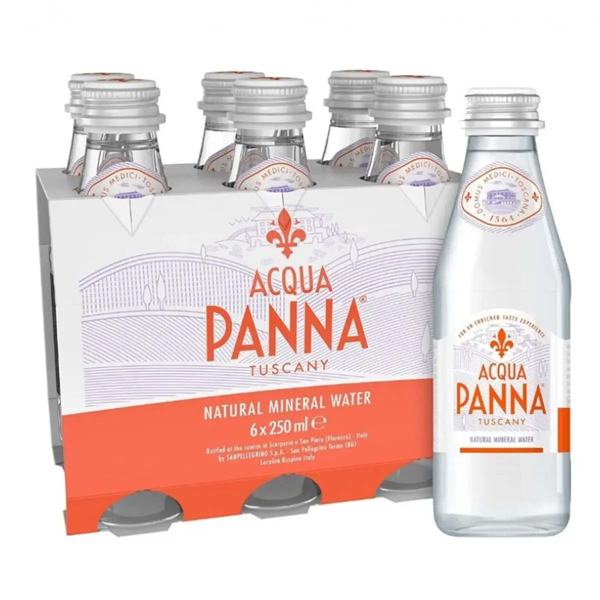 Acqua Panna Natural Mineral Water Glass 6 pcs 250 ml - view 3