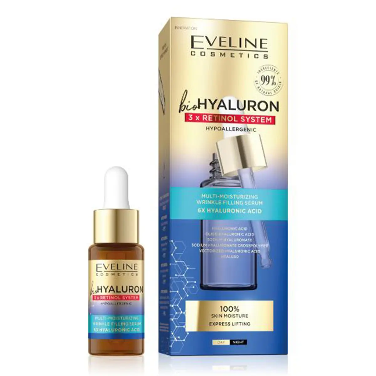 Eveline Bio Hyaluron Multi-Moisturizing Wrinkle Serum 18 ml - view 1