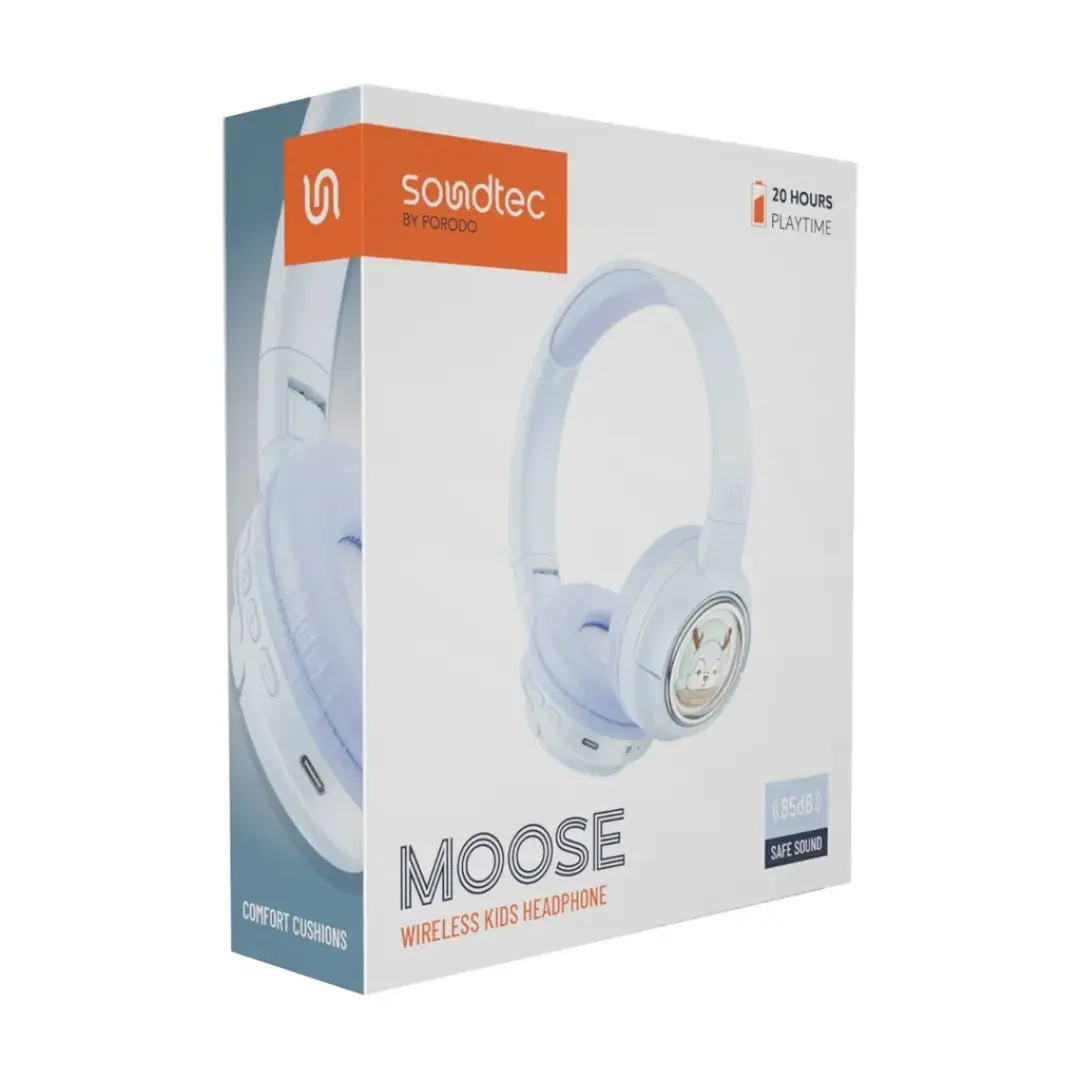 Porodo Soundtec Kids Headphone 400mAh Blue - view 3