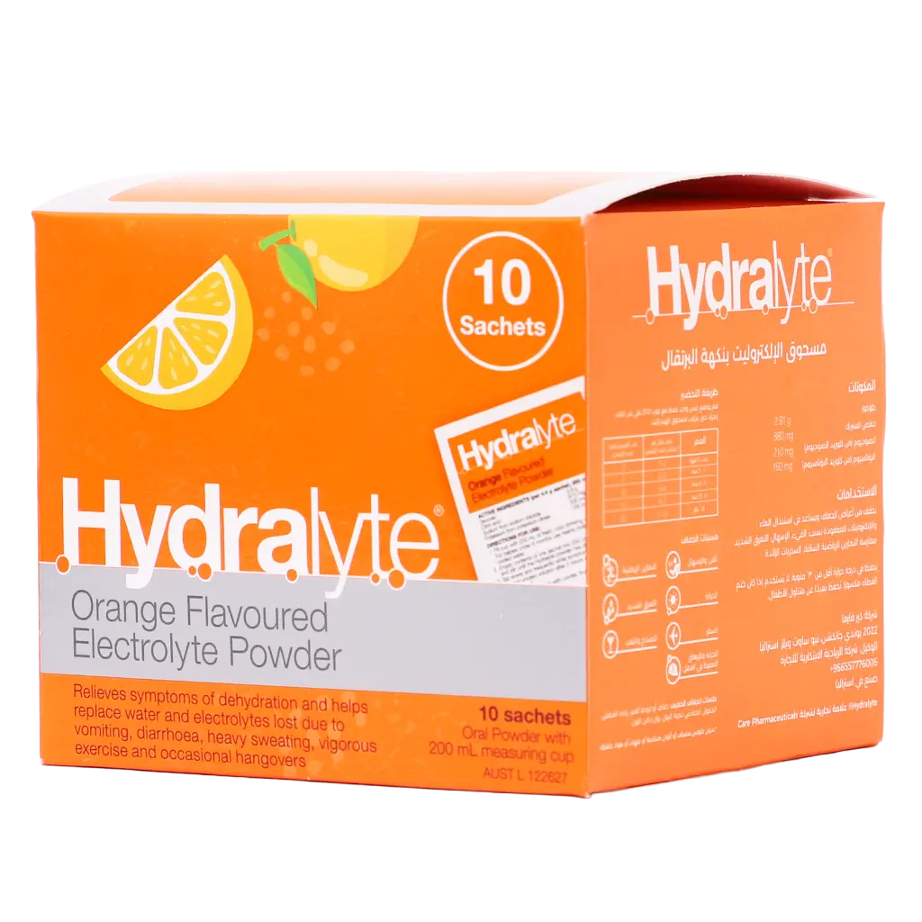 Hydralyte Orange Flavour 10 Sachets - view 1