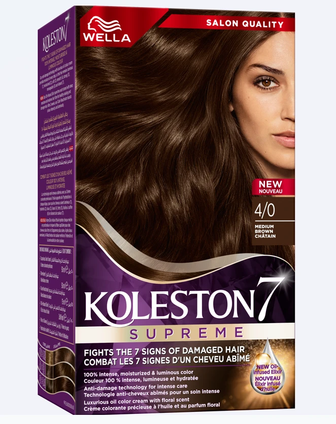 Wella Koleston Supreme 4/0 Medium Brown 50 Ml 25% OFF