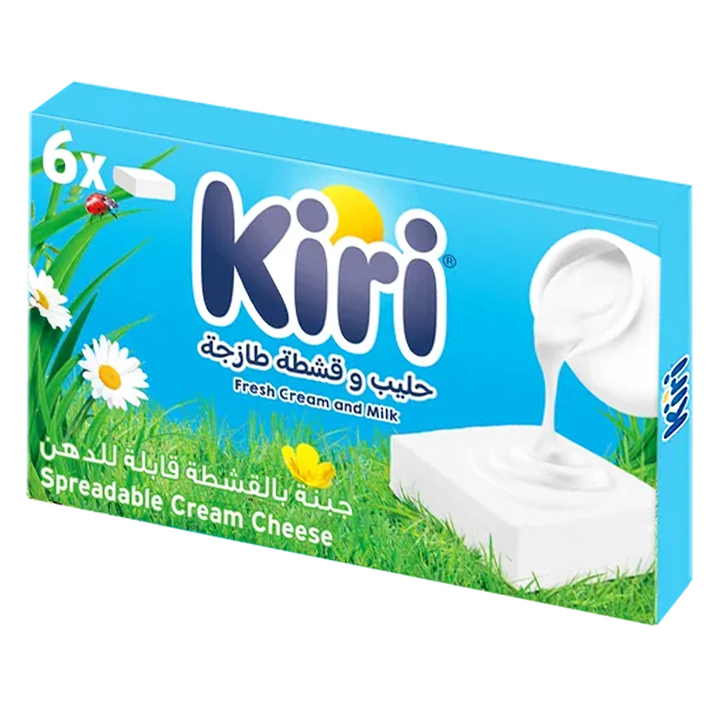 Kiri Spreadable Squares Cream Cheese  6 pcs 108 gm