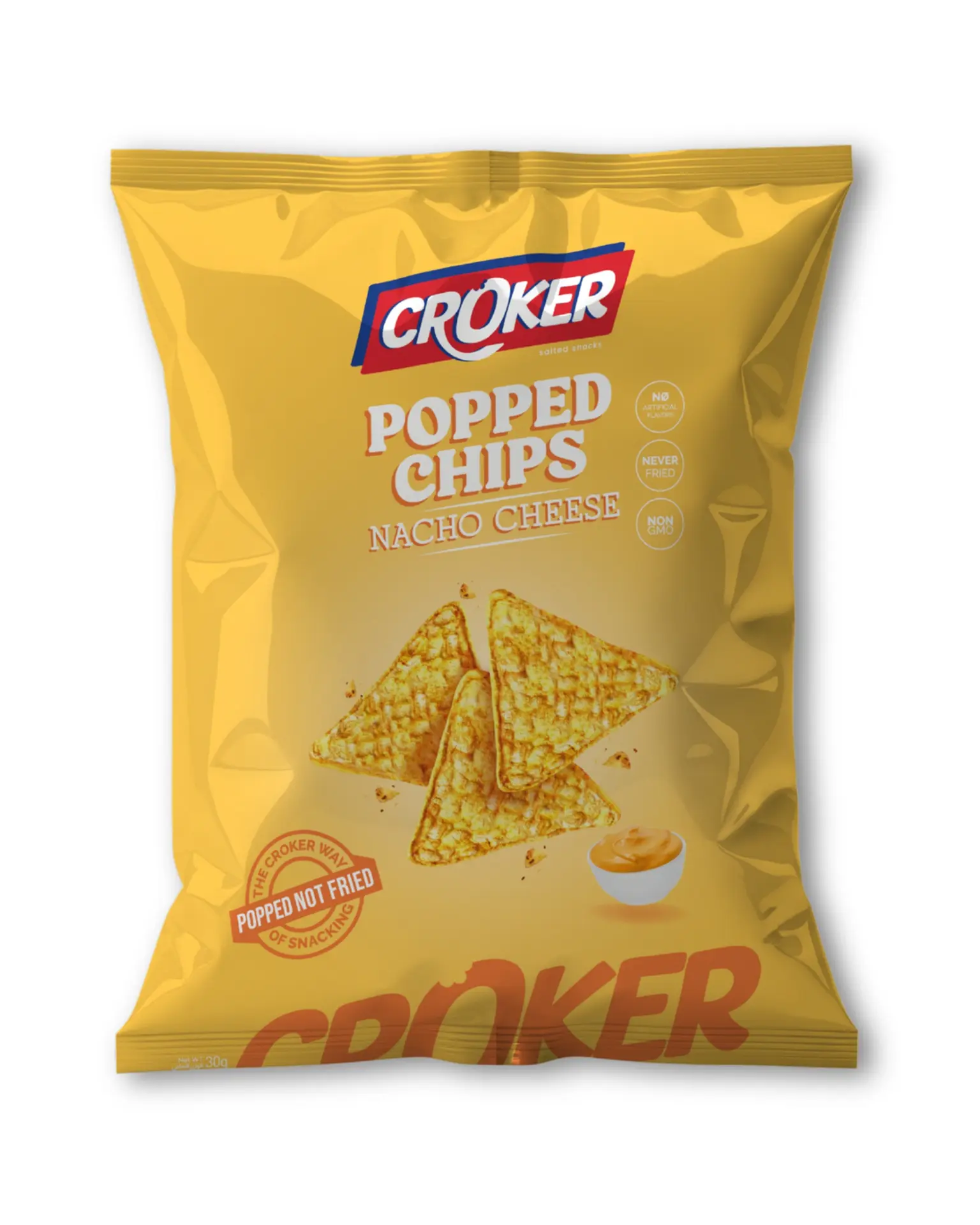 Croker Popped Chips Nacho cheese 30 gm - view 1