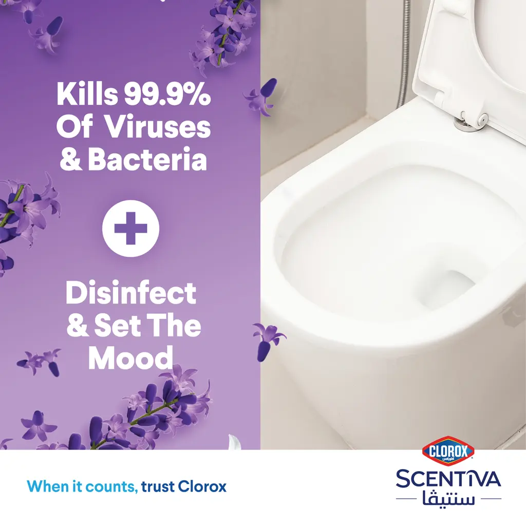 Clorox Scentiva Toilet Cleaner Tuscan Lavender Cleaner709 ml - view 4