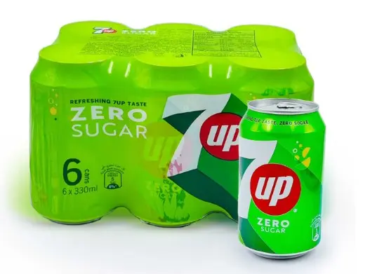 7 Up Free Soft Drink Can 300MlX6 - view 1