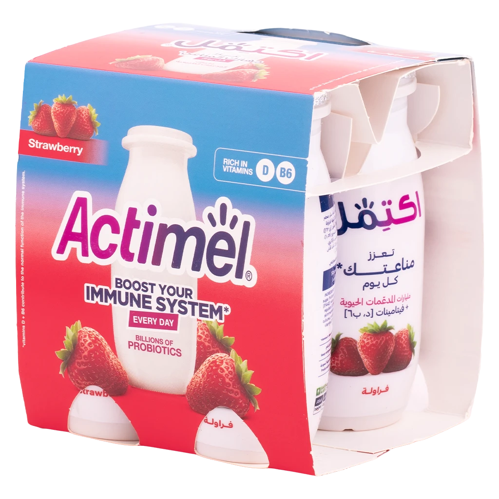 Actimel Strawberry 93MlX4