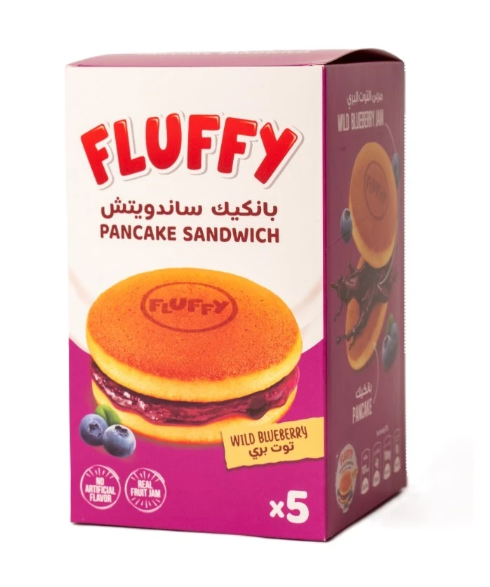 Fluffy Pancake Sandwich Blueberry Filled 37GmX5