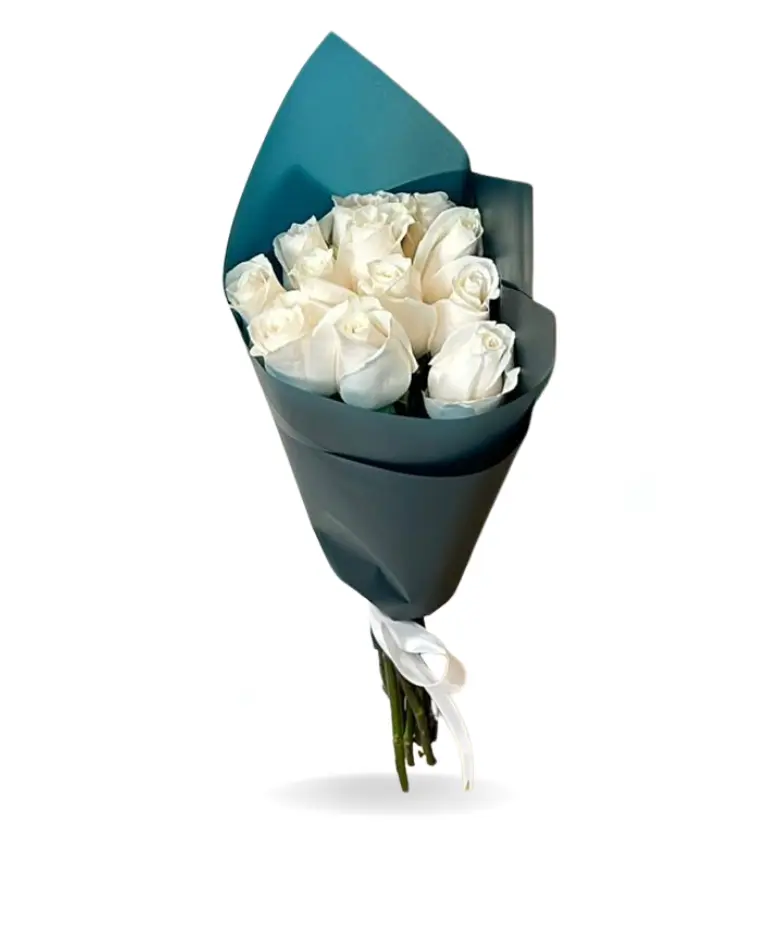 Everyday Flowers White Roses Bouquet - view 1