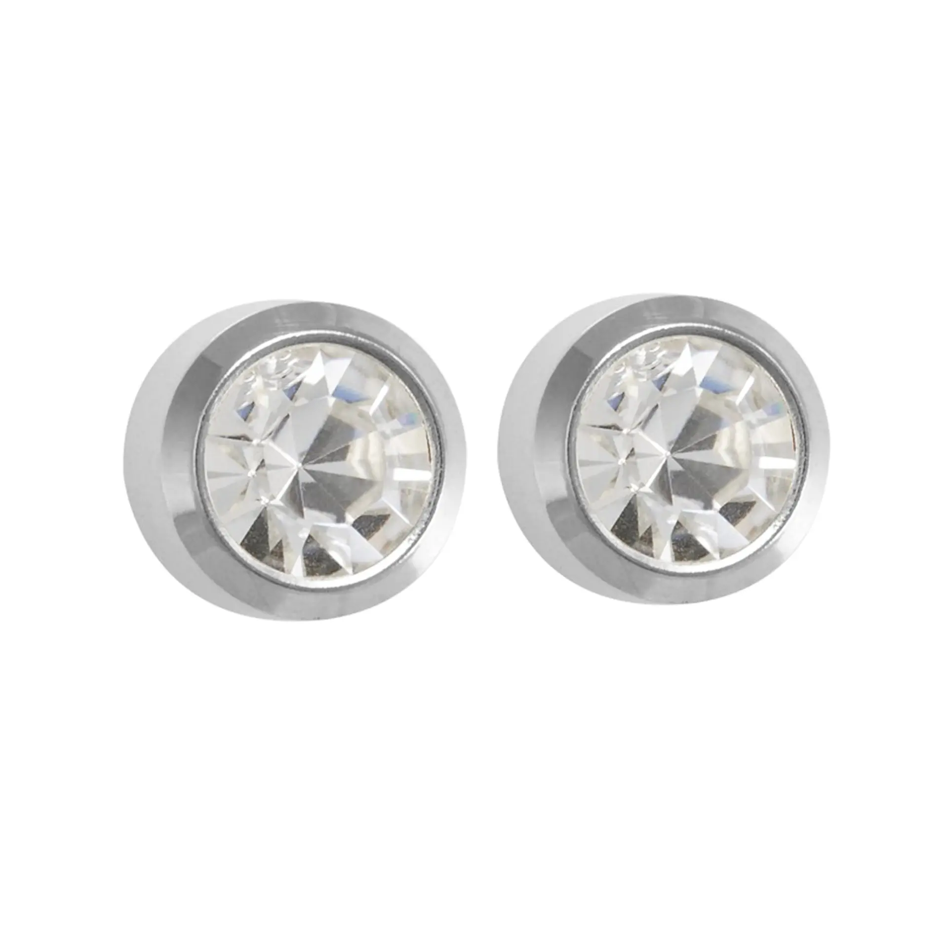 Studex Birthstone Apr Crystal Card Stainless Steel - Earrings For Sensitive Ears - view 1