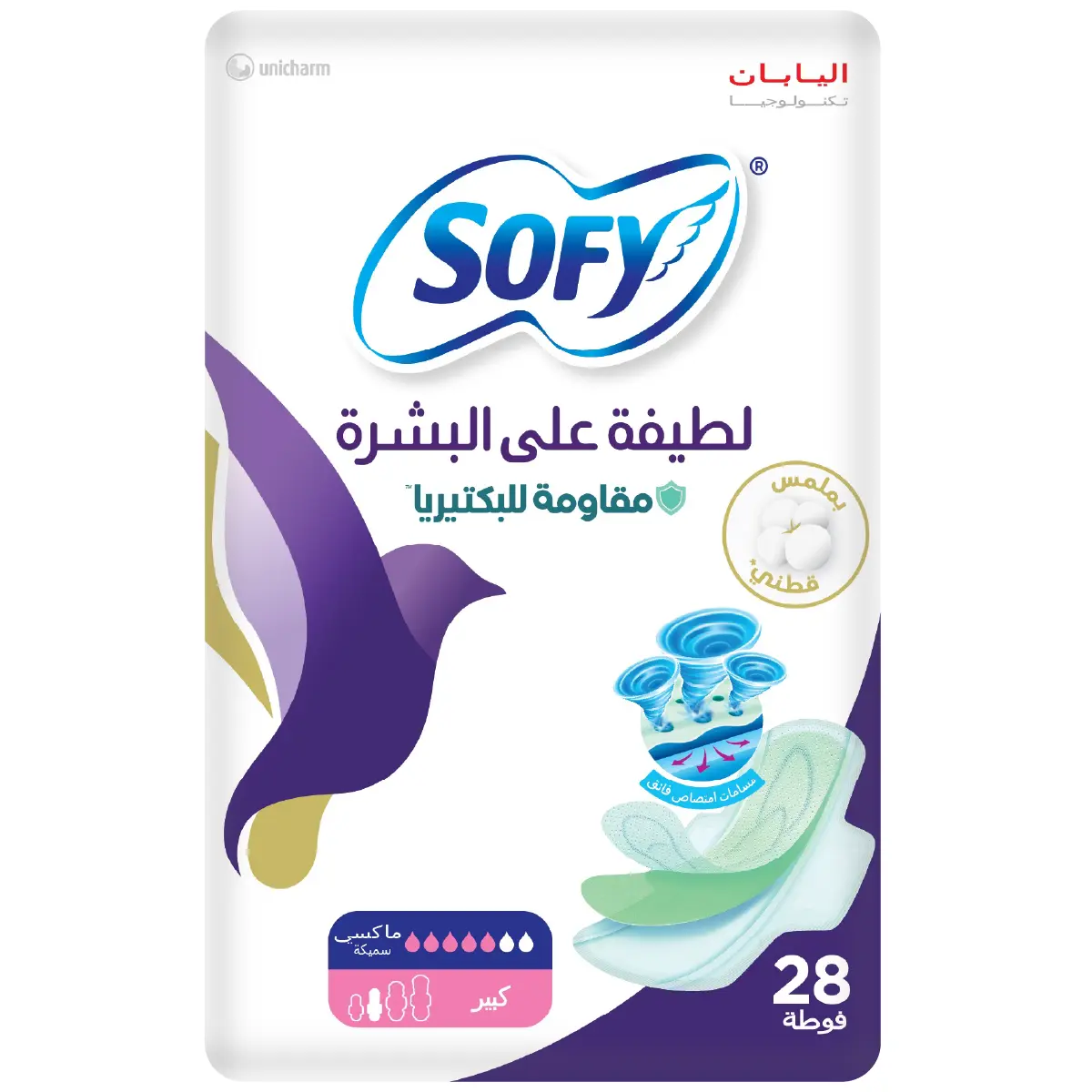 Sofy Slim Anti Bacteria Lrg 29Cm X 28Pcs  - view 2