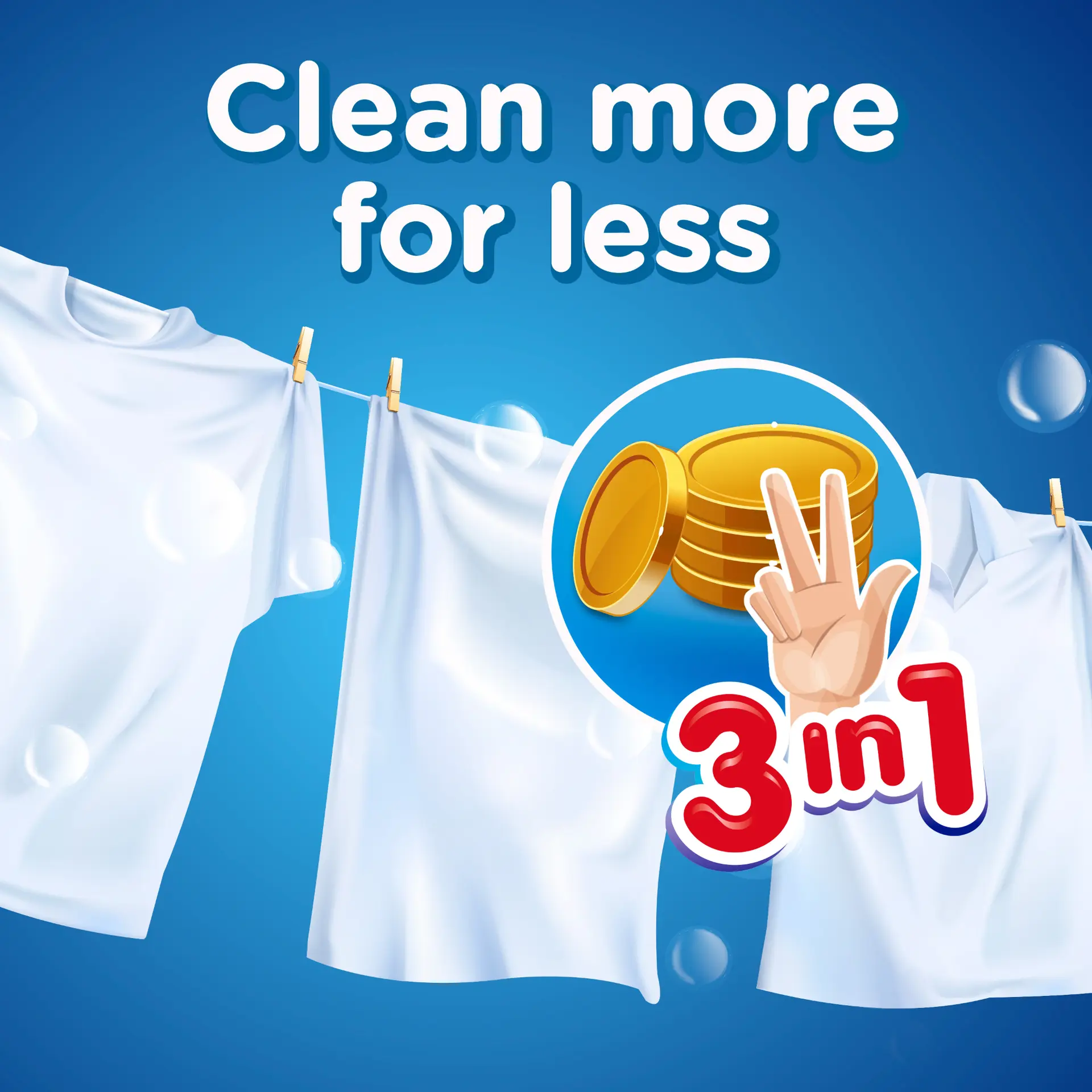 Bonux Original Powder Detergent 9kg - view 3