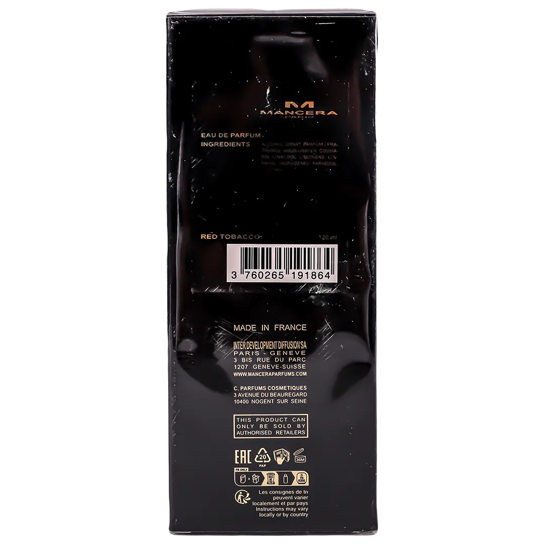 Mancera Perfume Red Tobacco Unisex EDP 120 ml - view 4