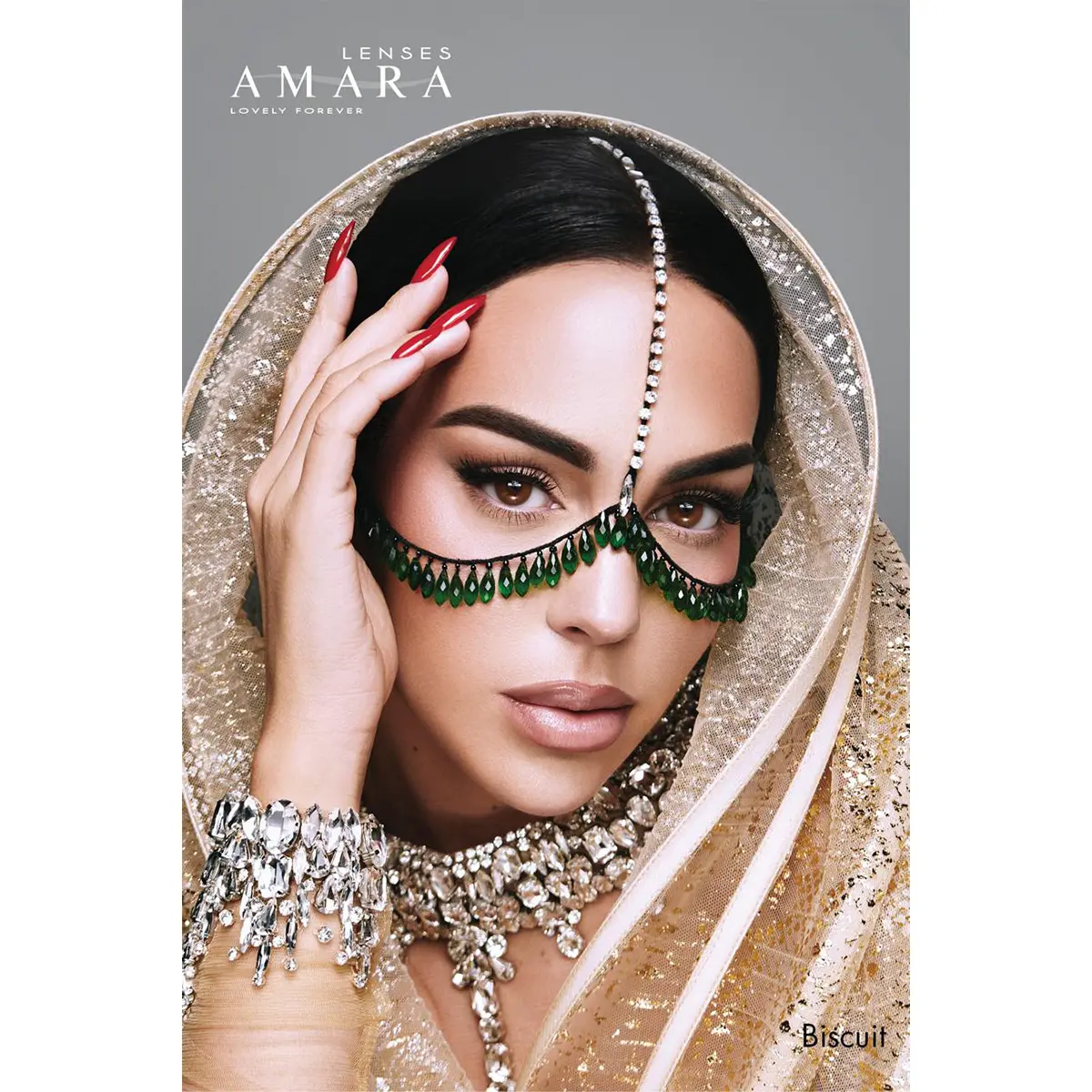 Amara Plano Contact Lenses Monthly Biscuit - view 2