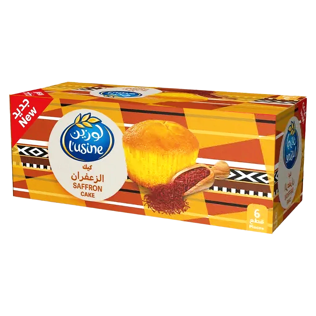 لوزين كب كيك الزعفران 6 حبة 28 جم 