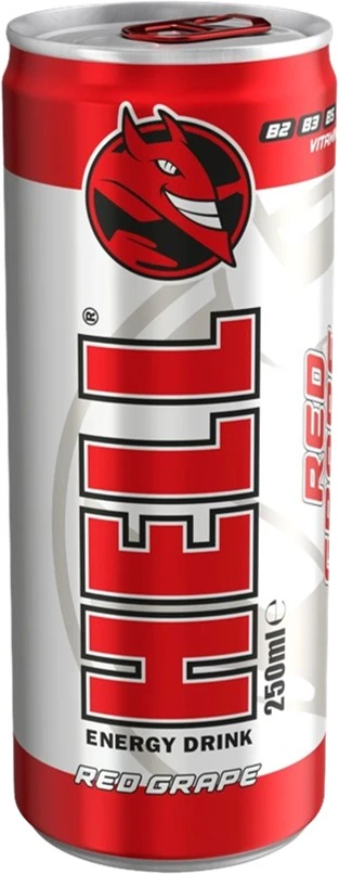Hell Energy Drink Red Grape 250 Ml