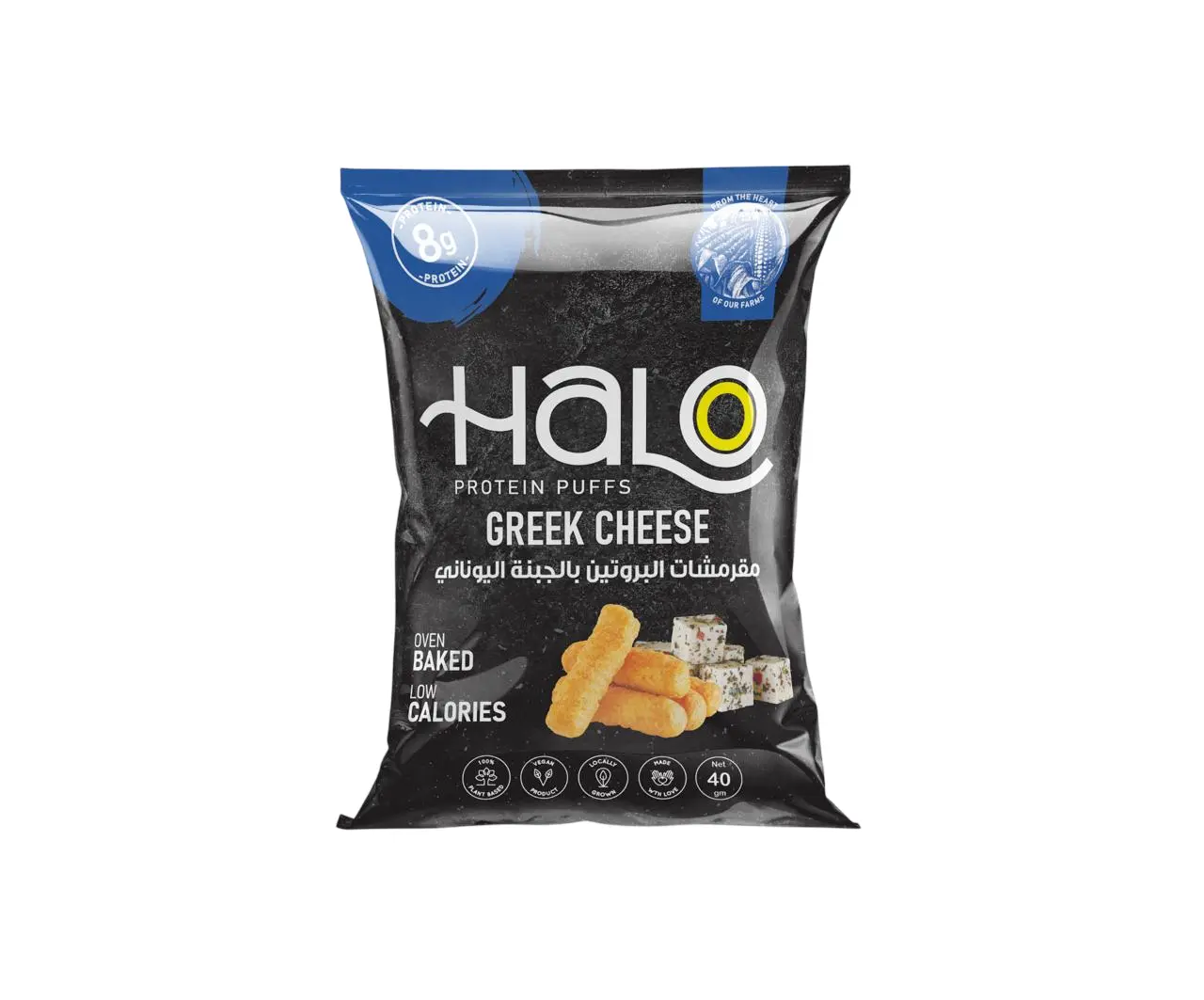 Halo Protein Puffs Greek Cheese 40 gm - view 1