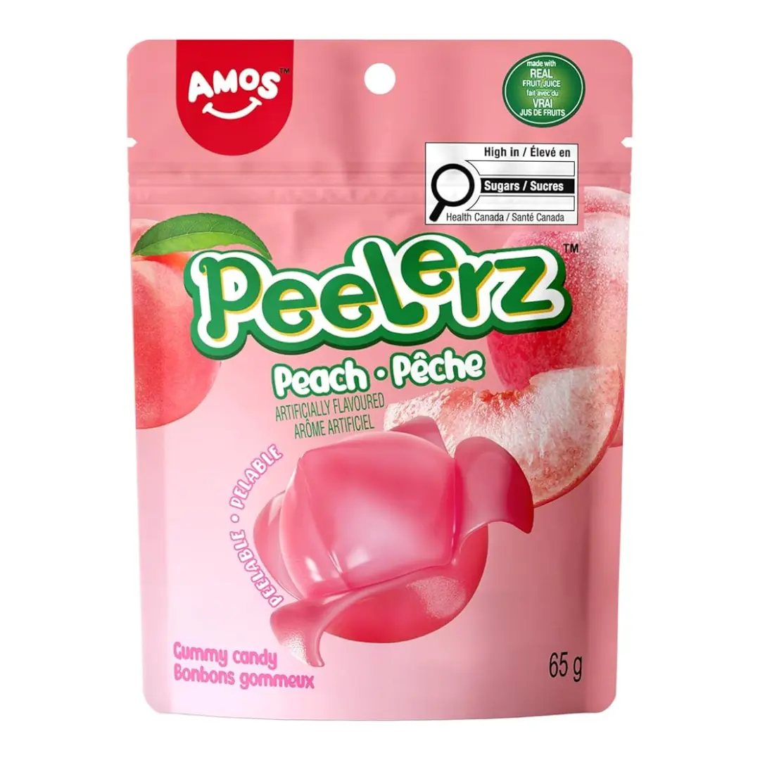Amos Peelerz Gummy Peach 65 gm - view 1