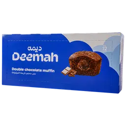 Deemah Double Chocolate Muffin Box 12 Pcs 27 gm